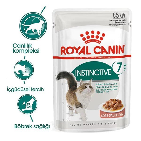 Royal Canin İnstinctive +7 Pouch Yaşlı Konserve Kedi Maması 85 Gr
