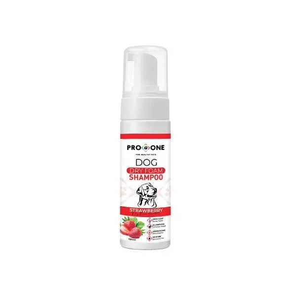 ProOne Çilek Aromalı Köpeklerler için Kuru Köpük Şampuanı 200 Ml