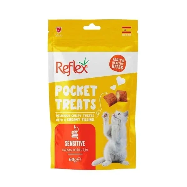 Reflex Pocket Treats Sensitive Kedi Ödül Maması 1 Adet 60 Gr